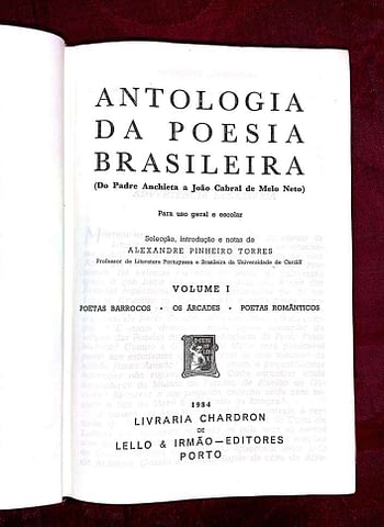 Antologia da Poesia Brasileira (3 volumes)